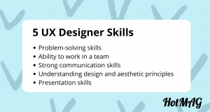 5 UX designer skills